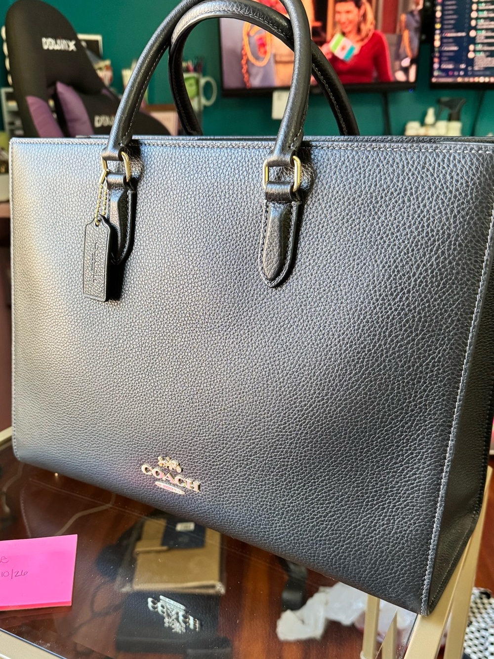 Coach Black Maggie Tote